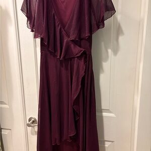 ASOS Burgundy High Low Dress